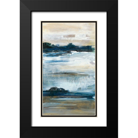 Purity I Black Modern Wood Framed Art Print with Double Matting by Bramma, Lila