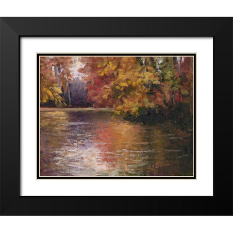 Shades of Fall Black Modern Wood Framed Art Print with Double Matting by Weber, Mary Jean