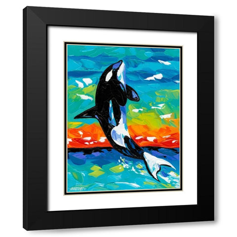 Ocean Friends I Black Modern Wood Framed Art Print with Double Matting by Vitaletti, Carolee