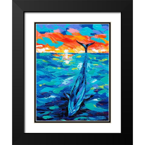 Ocean Friends II Black Modern Wood Framed Art Print with Double Matting by Vitaletti, Carolee