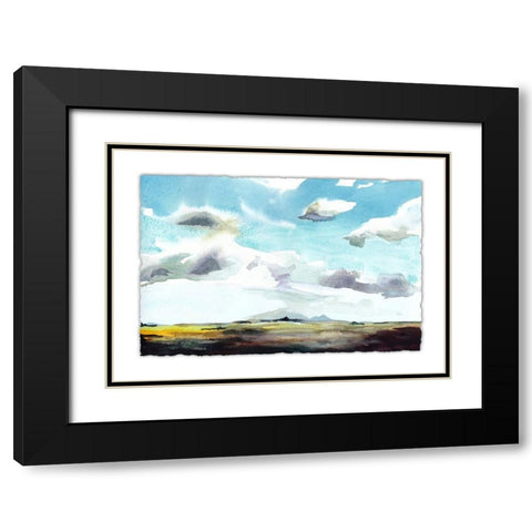 Sky View I Black Modern Wood Framed Art Print with Double Matting by McCreery, Paul