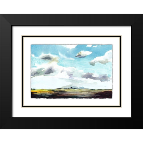 Sky View I Black Modern Wood Framed Art Print with Double Matting by McCreery, Paul