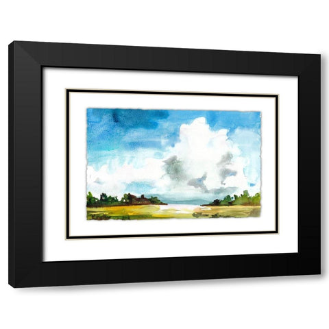 Sky View II Black Modern Wood Framed Art Print with Double Matting by McCreery, Paul