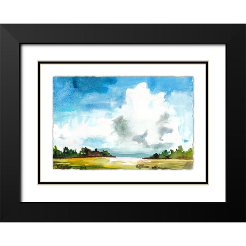 Sky View II Black Modern Wood Framed Art Print with Double Matting by McCreery, Paul