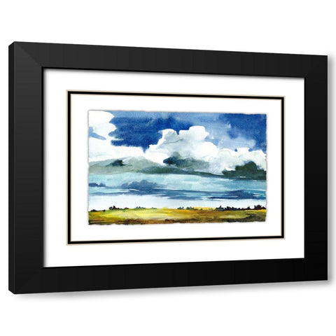 Sky View III Black Modern Wood Framed Art Print with Double Matting by McCreery, Paul