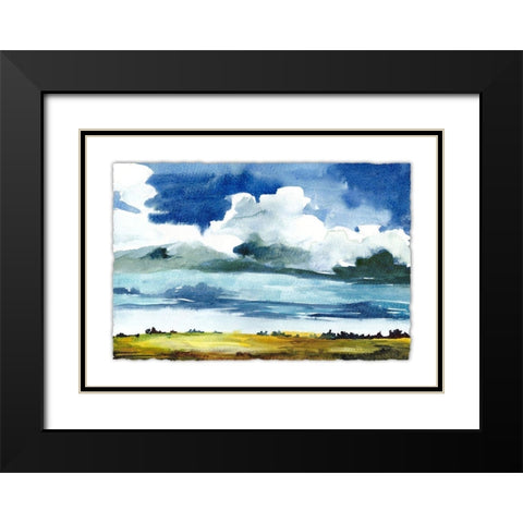 Sky View III Black Modern Wood Framed Art Print with Double Matting by McCreery, Paul