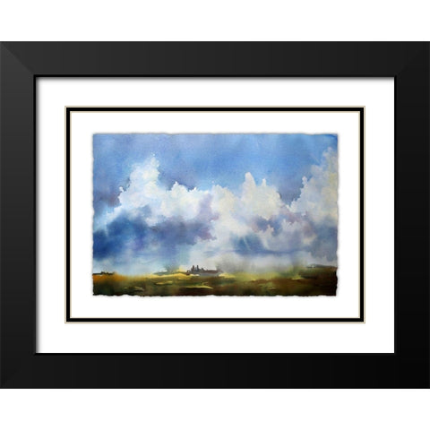 Sky View IV Black Modern Wood Framed Art Print with Double Matting by McCreery, Paul