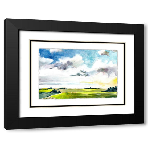 Sky View VI Black Modern Wood Framed Art Print with Double Matting by McCreery, Paul
