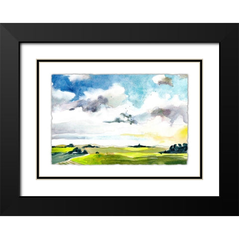 Sky View VI Black Modern Wood Framed Art Print with Double Matting by McCreery, Paul