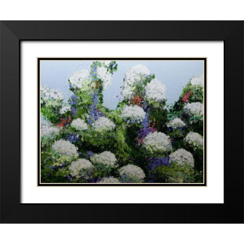 Mums Garden Black Modern Wood Framed Art Print with Double Matting by Friedlander, Allan
