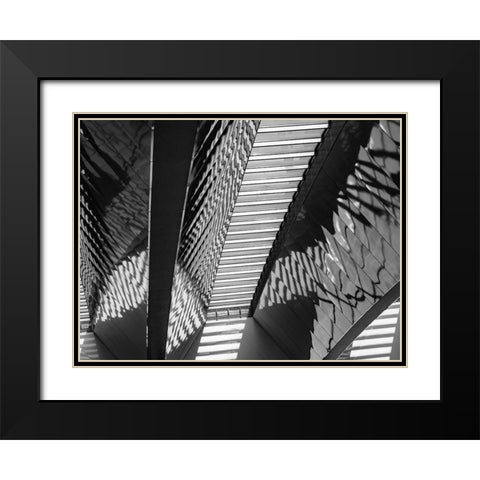 Varied Shapes I Black Modern Wood Framed Art Print with Double Matting by Bane, Eva