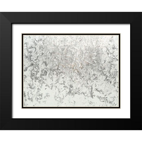 Frosty II Black Modern Wood Framed Art Print with Double Matting by Bane, Eva