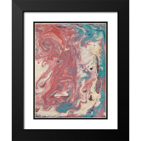 Marbled II Black Modern Wood Framed Art Print with Double Matting by Ludwig, Alicia