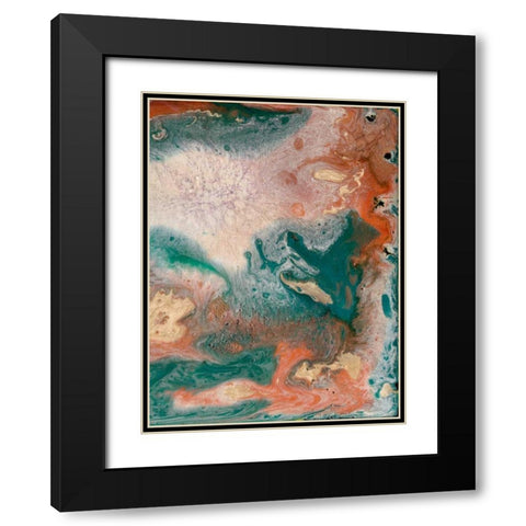 Coralline II Black Modern Wood Framed Art Print with Double Matting by Ludwig, Alicia