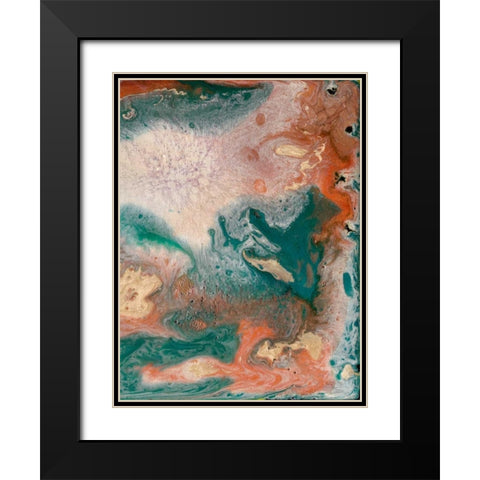 Coralline II Black Modern Wood Framed Art Print with Double Matting by Ludwig, Alicia