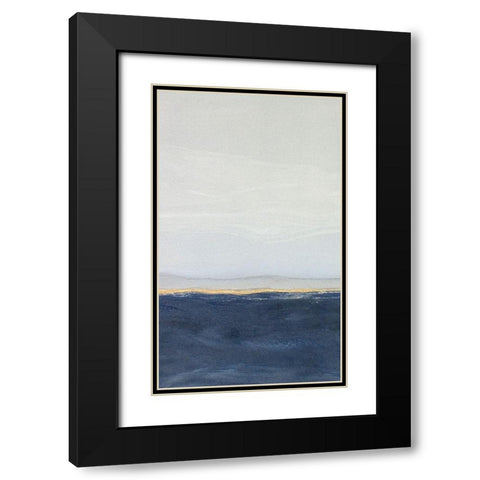 View to the Shore Diptych I Black Modern Wood Framed Art Print with Double Matting by Delamater, Rob