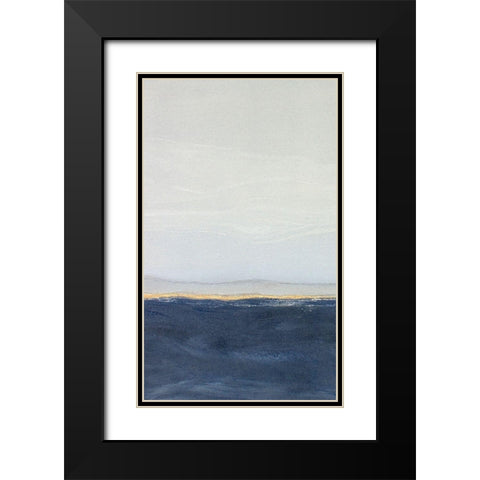 View to the Shore Diptych I Black Modern Wood Framed Art Print with Double Matting by Delamater, Rob