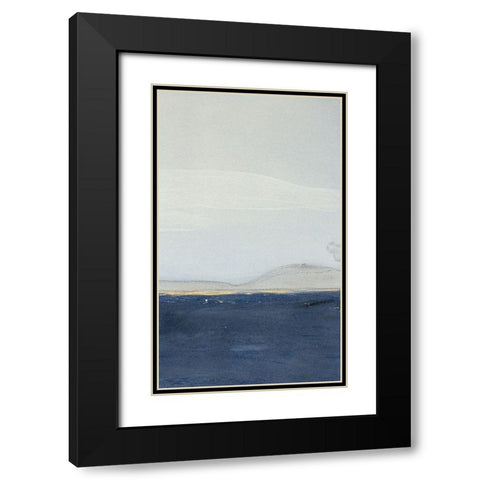 View to the Shore Diptych II Black Modern Wood Framed Art Print with Double Matting by Delamater, Rob