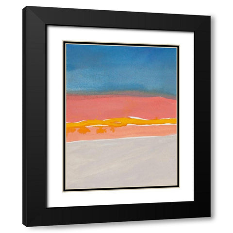 Kodachrome Horizon Diptych I Black Modern Wood Framed Art Print with Double Matting by Delamater, Rob
