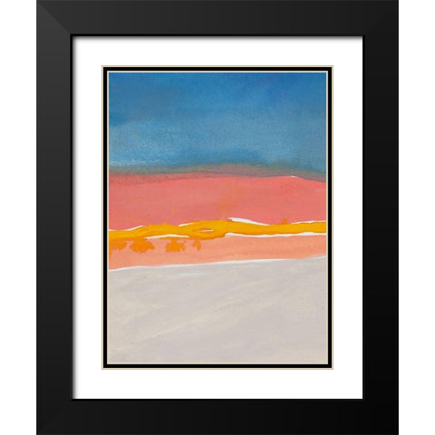 Kodachrome Horizon Diptych I Black Modern Wood Framed Art Print with Double Matting by Delamater, Rob