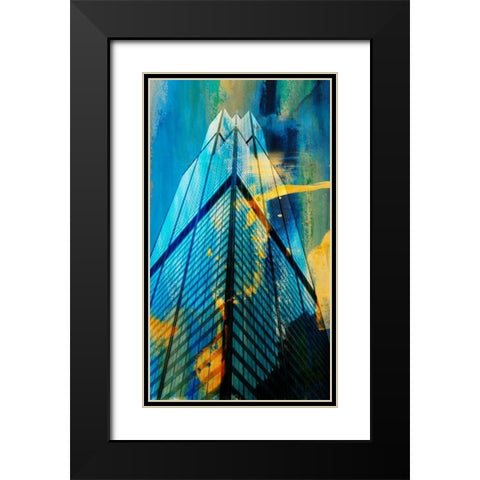 Sears Building, Chicago Black Modern Wood Framed Art Print with Double Matting by Jasper, Sisa