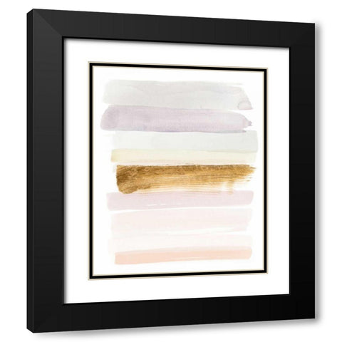 Pastel Sweep I Black Modern Wood Framed Art Print with Double Matting by Popp, Grace