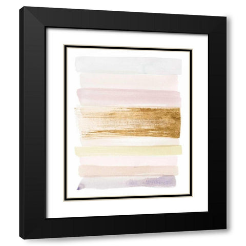 Pastel Sweep II Black Modern Wood Framed Art Print with Double Matting by Popp, Grace