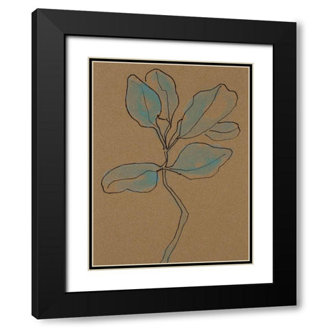 Little Plants of Big Sur I Black Modern Wood Framed Art Print with Double Matting by Delamater, Rob
