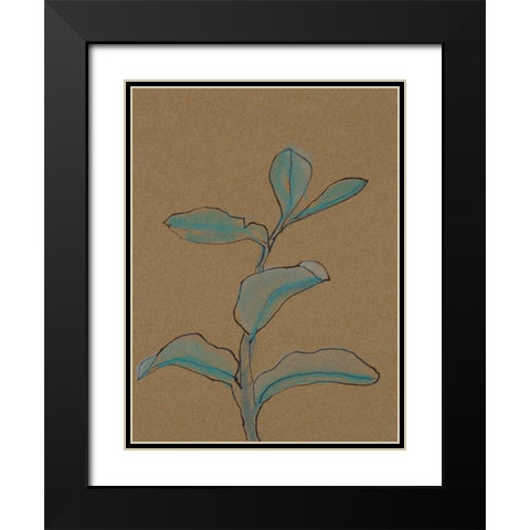 Little Plants of Big Sur V Black Modern Wood Framed Art Print with Double Matting by Delamater, Rob