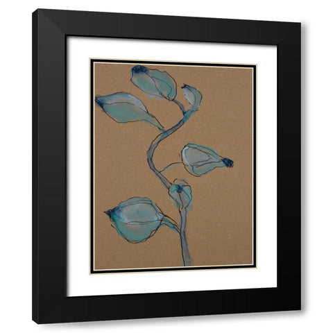 Little Plants of Big Sur VIII Black Modern Wood Framed Art Print with Double Matting by Delamater, Rob