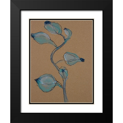 Little Plants of Big Sur VIII Black Modern Wood Framed Art Print with Double Matting by Delamater, Rob