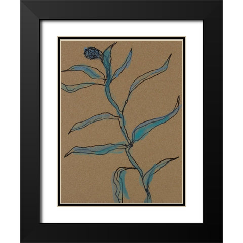 Little Plants of Big Sur IX Black Modern Wood Framed Art Print with Double Matting by Delamater, Rob