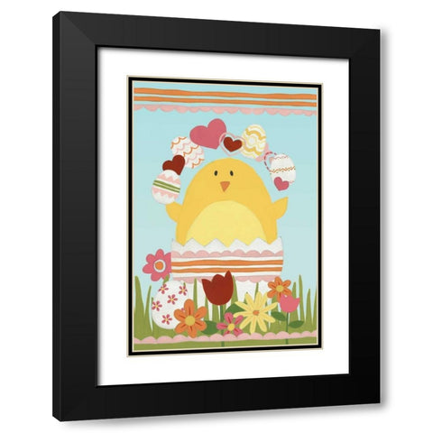 Easter Sweeties I Black Modern Wood Framed Art Print with Double Matting by Vess, June Erica