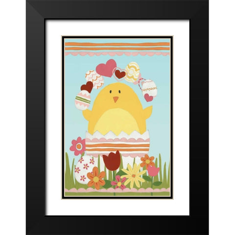 Easter Sweeties I Black Modern Wood Framed Art Print with Double Matting by Vess, June Erica