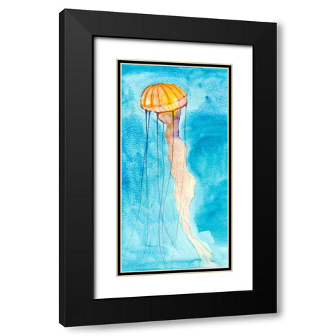 Nettle II Black Modern Wood Framed Art Print with Double Matting by Ludwig, Alicia