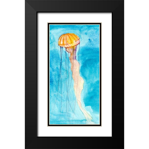 Nettle II Black Modern Wood Framed Art Print with Double Matting by Ludwig, Alicia