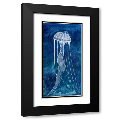 Indigo Nettle I Black Modern Wood Framed Art Print with Double Matting by Ludwig, Alicia