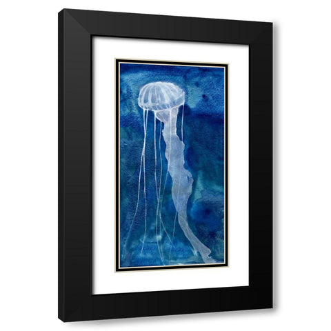 Indigo Nettle II Black Modern Wood Framed Art Print with Double Matting by Ludwig, Alicia