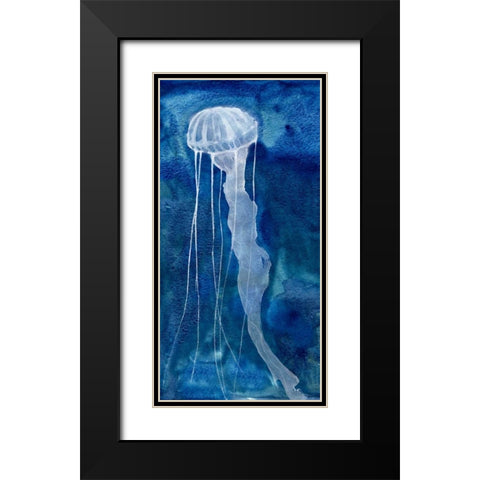 Indigo Nettle II Black Modern Wood Framed Art Print with Double Matting by Ludwig, Alicia