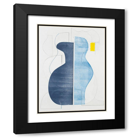 Pottery Forms IV Black Modern Wood Framed Art Print with Double Matting by Delamater, Rob