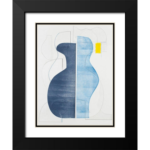 Pottery Forms IV Black Modern Wood Framed Art Print with Double Matting by Delamater, Rob