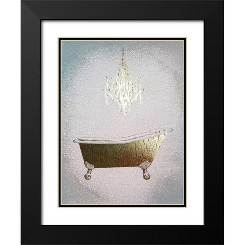 Gilded Bath I Black Modern Wood Framed Art Print with Double Matting by Popp, Grace