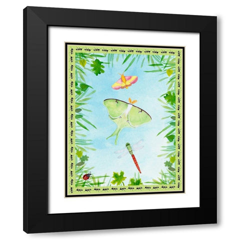 Bug Collector I Black Modern Wood Framed Art Print with Double Matting by Ludwig, Alicia