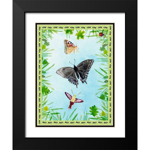 Bug Collector II Black Modern Wood Framed Art Print with Double Matting by Ludwig, Alicia