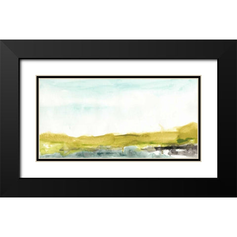 Agate Shore II Black Modern Wood Framed Art Print with Double Matting by Vess, June Erica