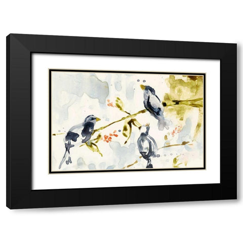 Morning Conversation I Black Modern Wood Framed Art Print with Double Matting by Goldberger, Jennifer