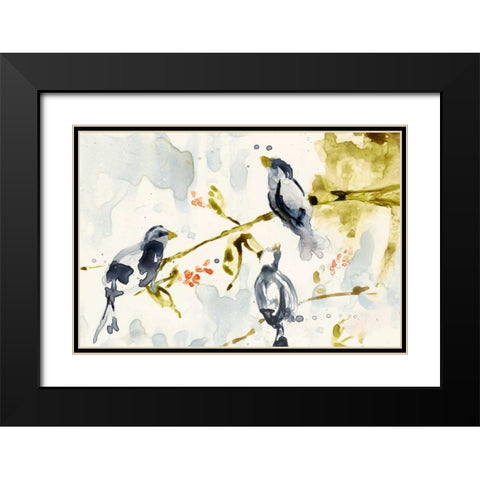 Morning Conversation I Black Modern Wood Framed Art Print with Double Matting by Goldberger, Jennifer