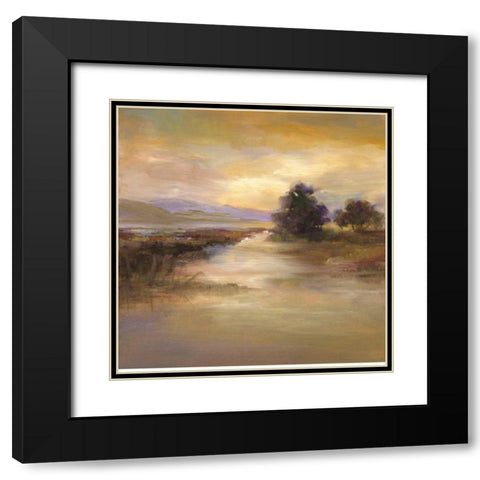 Waters Edge I Black Modern Wood Framed Art Print with Double Matting by Finch, Sheila