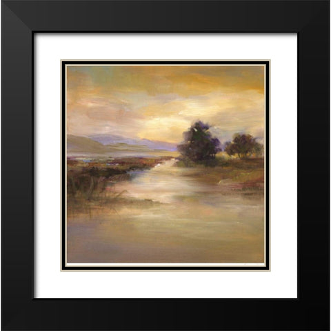 Waters Edge I Black Modern Wood Framed Art Print with Double Matting by Finch, Sheila