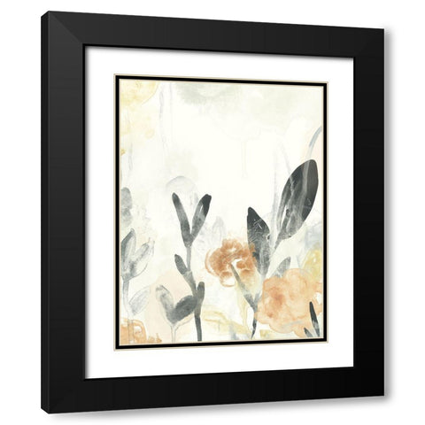 Garden Flow II Black Modern Wood Framed Art Print with Double Matting by Vess, June Erica